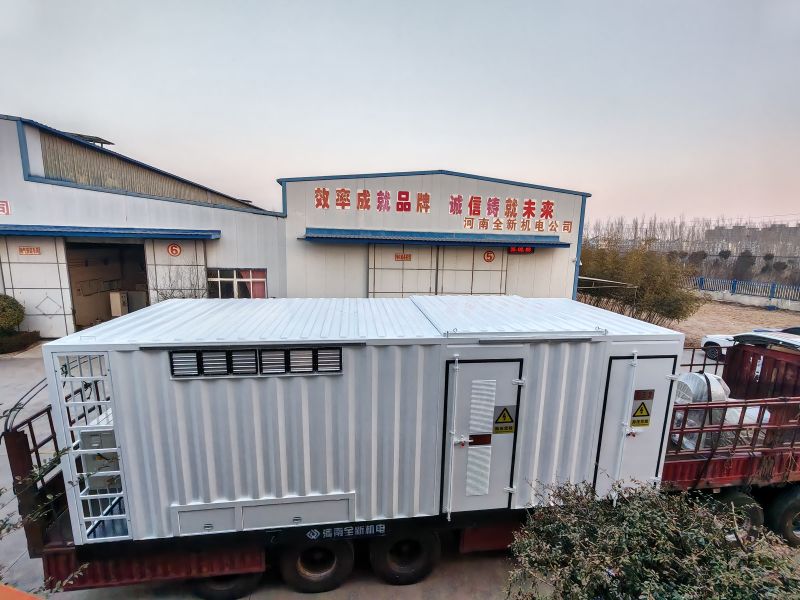 3150kva箱變配1250kw正壓防爆變頻調速（sù）電機發往靖邊鑽井現場